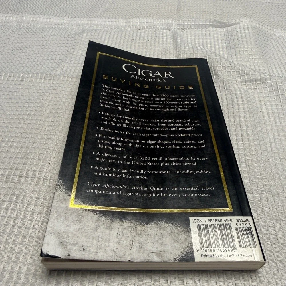 Cigar Aficionado Buying Guide 4th Edition‎ 1200+ Ratings Marvin Shanken 1998 PB